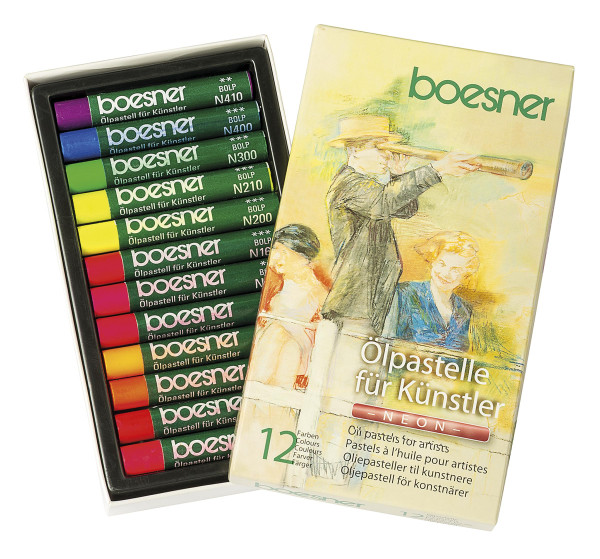 boesner Oljepasteller-set, neonfärger