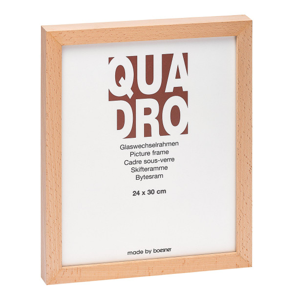 boesner Quadro, bok Bytesram med glas