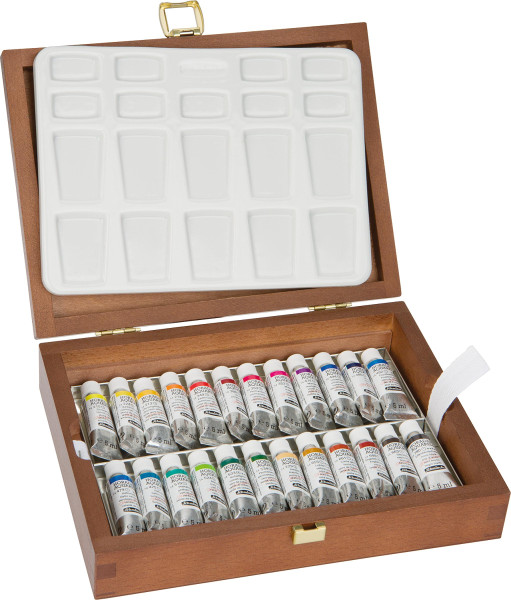 Schmincke – Horadam Aquarell Konstnärslåda med akvarellfärger, 24x 5 ml