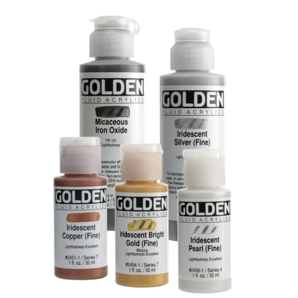 Golden Fluid Acrylics Iridescent Colors