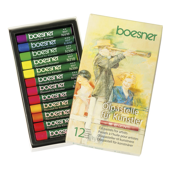 boesner Oljepasteller-set, neonfärger