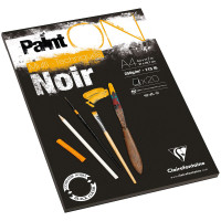 Noir – schwarz, rau | Clairefontaine Paint On Multitechnik-Papier 