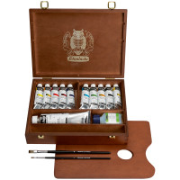 Schmincke Primacryl Professional-Set | Holzkoffer